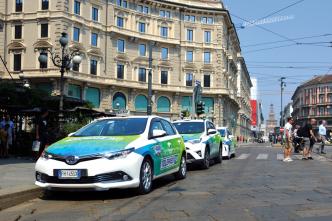 telepass pay pubblicita taxi milano castello sforzesco 2023